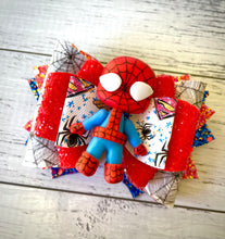 Load image into Gallery viewer, Deluxe Spider Superhero Clay bow