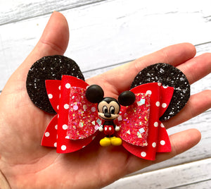 Pink Mouse Ears Bow