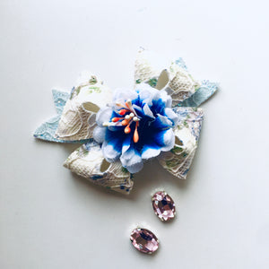 Floral Lace Fairy bow - choose colour