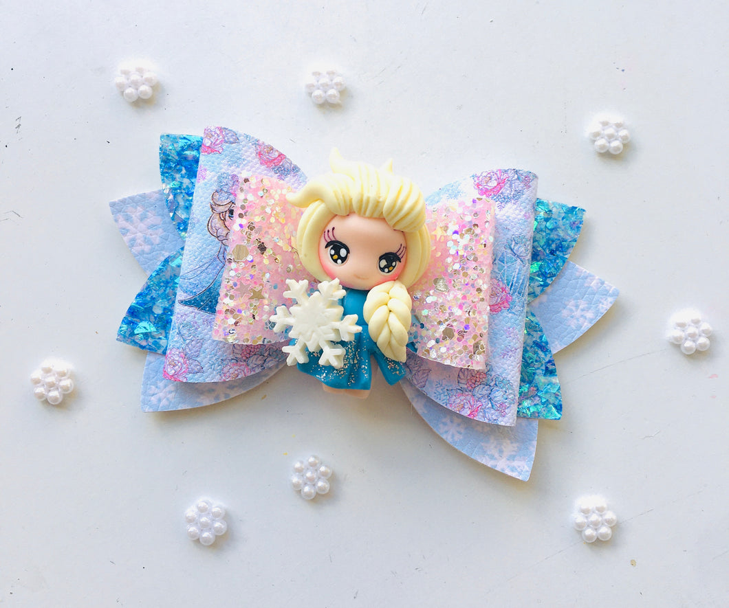 Winter Princess Clay bow