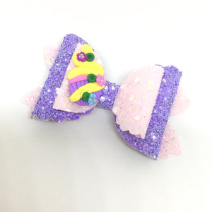 Clay Princess Cupcake Bow