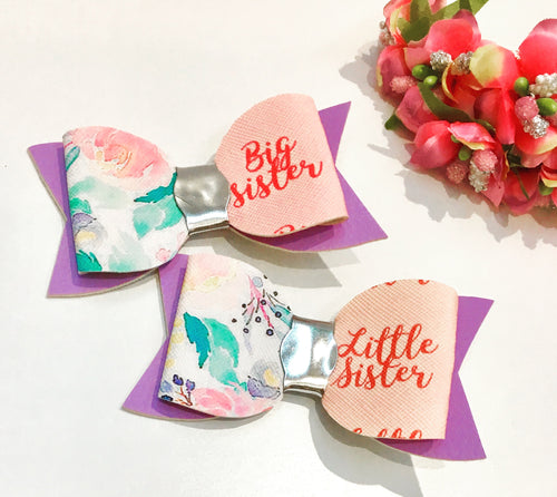 Big Little Sister Bow Pair