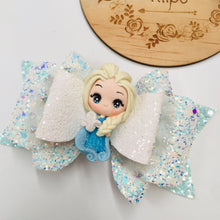 Load image into Gallery viewer, Deluxe Winter Princess Clay bow