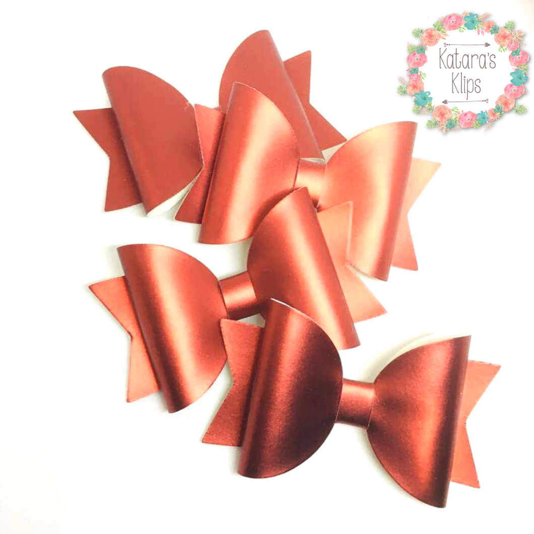 Red Simple Satin Bow