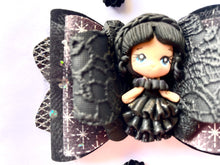 Load image into Gallery viewer, Wednesday Addams Fancy Clay Bow