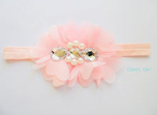 Load image into Gallery viewer, Pink Rhinestone Flower bow