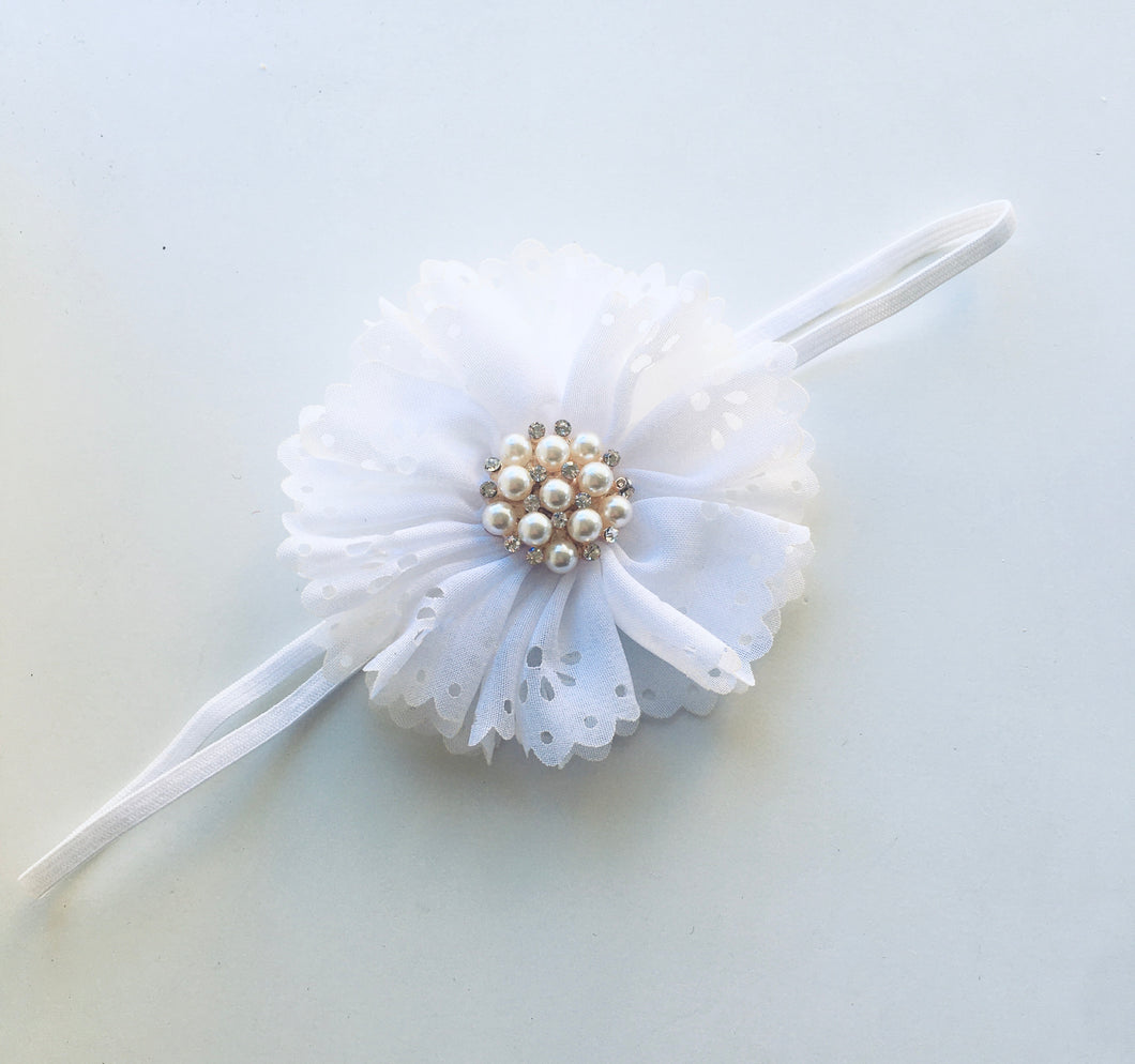 Single White Floral bow
