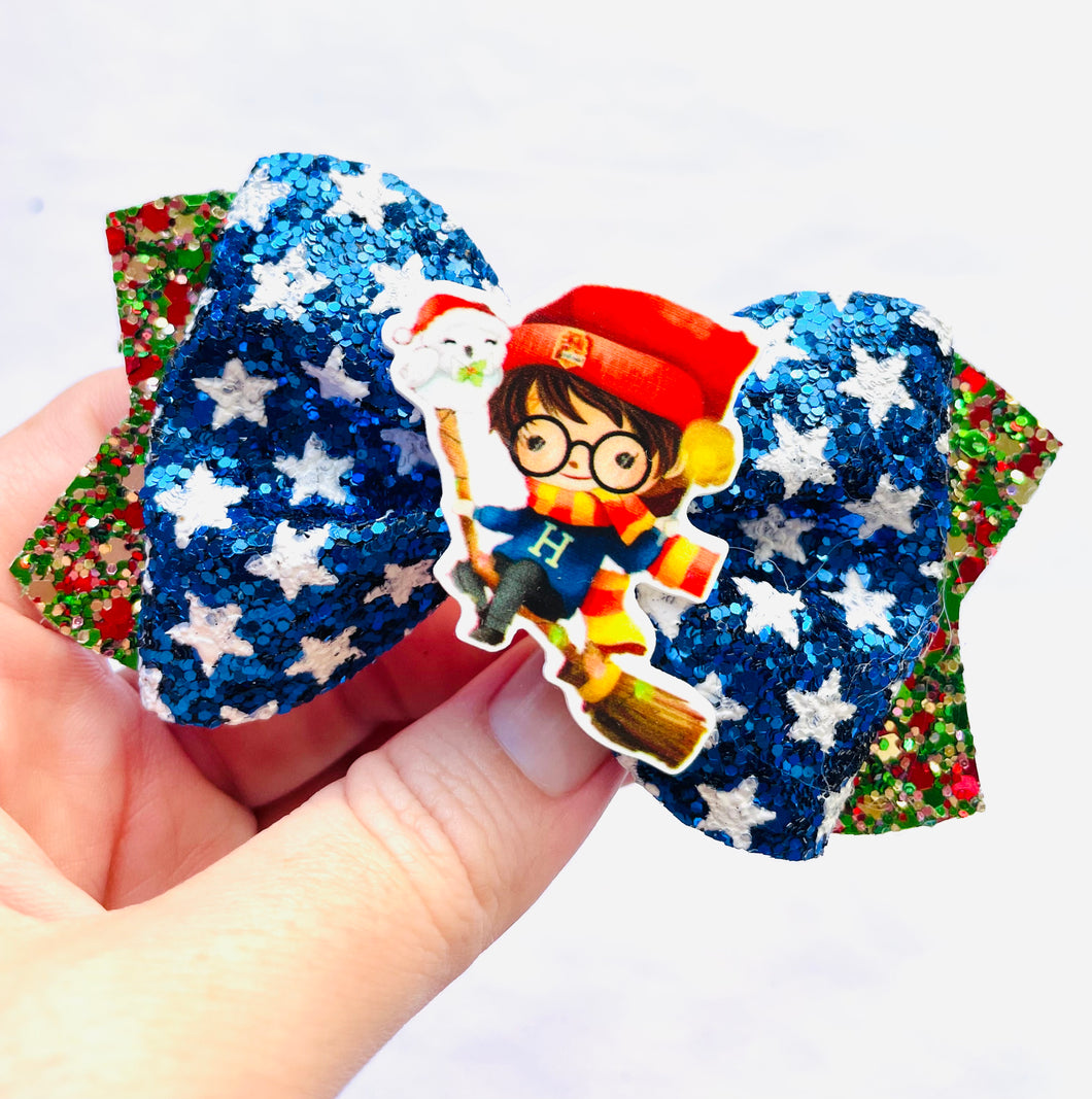 Christmas Wizard Pinch bow