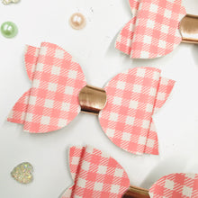 Load image into Gallery viewer, Gingham Pink Bow