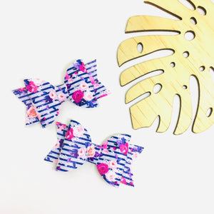 Floral Piggytail clip pair