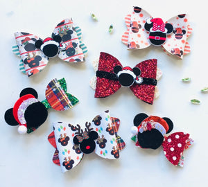 Christmas Mouse Large Bows - choose style