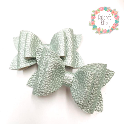 Pastel Mint Green Double Bow