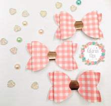 Load image into Gallery viewer, Gingham Pink Bow