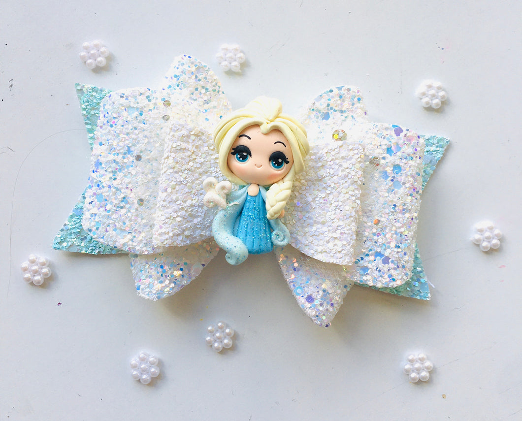 Deluxe Winter Princess Clay bow