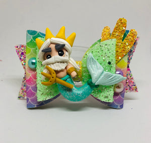 Deluxe King Mermaid Clay bow
