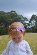 Load image into Gallery viewer, Sophia Purple Floral bow