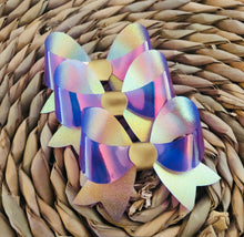 Load image into Gallery viewer, Purple Iridescent Lily bow