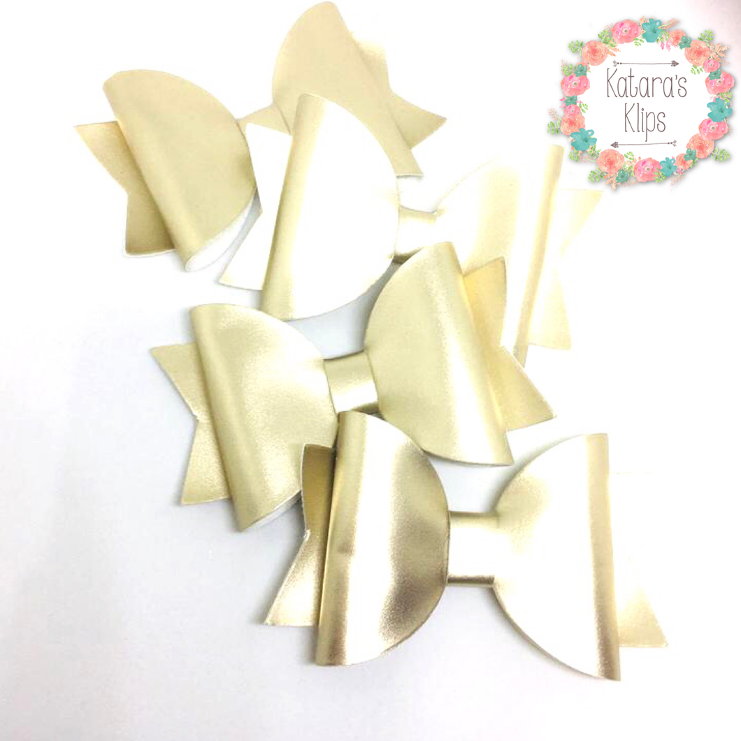 Gold Simple Satin Bow