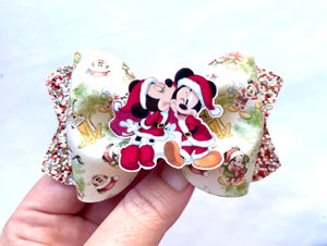 Christmas Mouse Pinch bow
