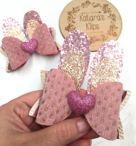 Easter Bunny Pink Glitter Bow Ears