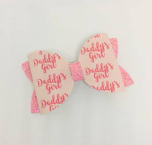 Daddy’s Girl pink Bow